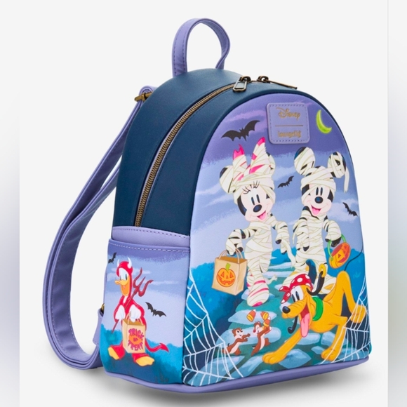 Disney Handbags - Loungefly Disney Mickey & Friends Mummy Halloween Backpack New!